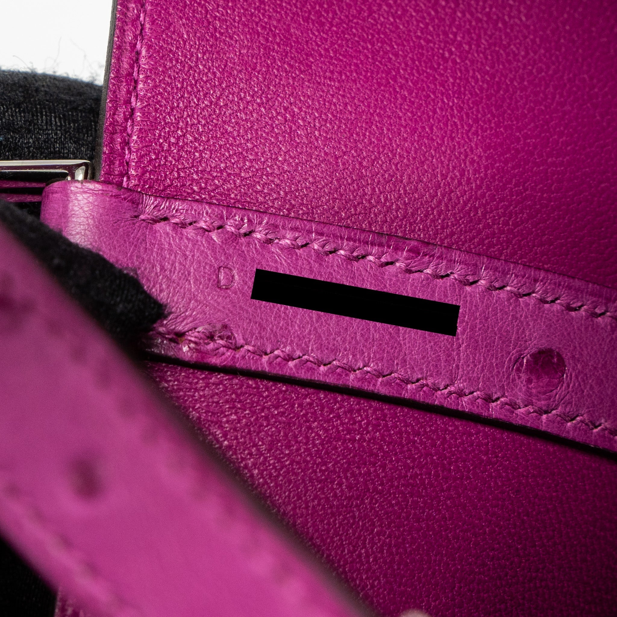 HERMES PICOTIN 18 LOCK BAG OSTRICH L3 ROSE POURPRE FUCHSIA SHW