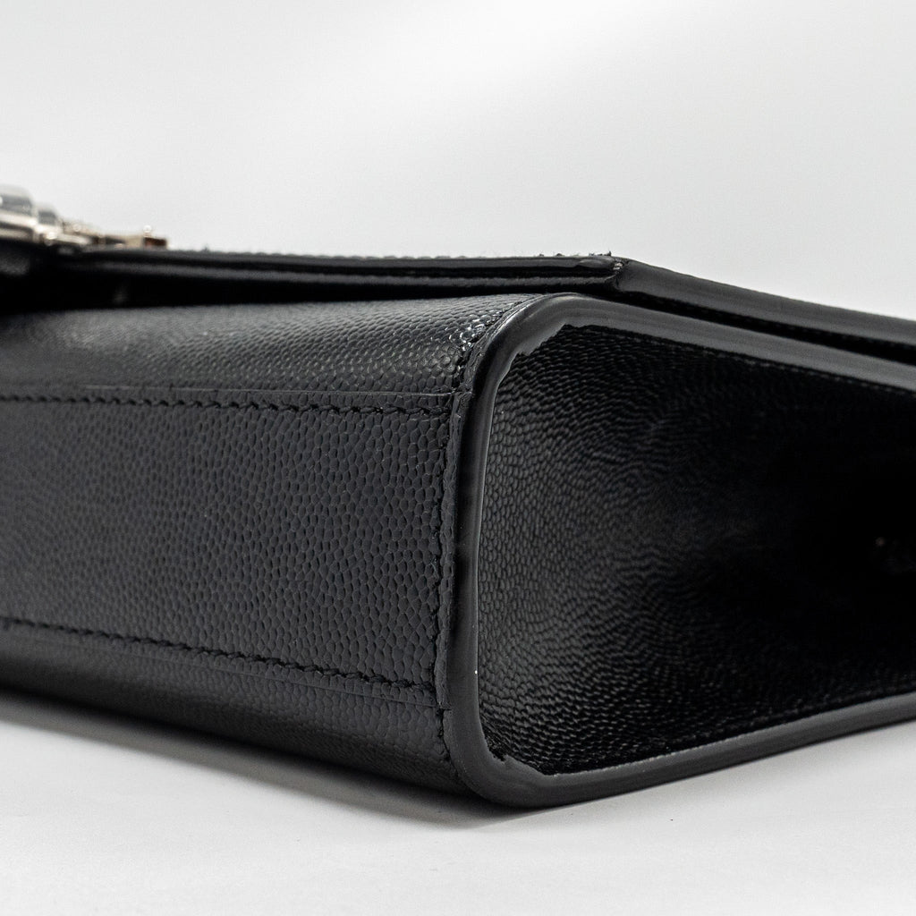 SAINT LAURENT /YSL KATE MEDIUM CHAIN BAG WITH TASSEL CALFSKIN BLACK SHW