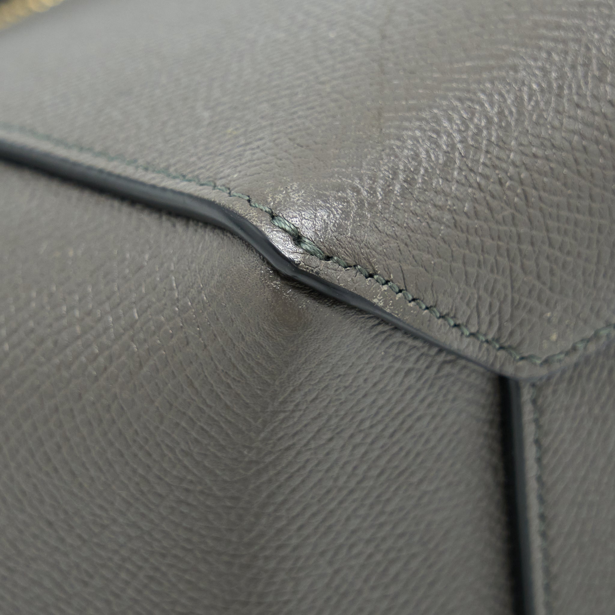 CELINE BELT BAG GRAINED CALFSKIN GREY GHW