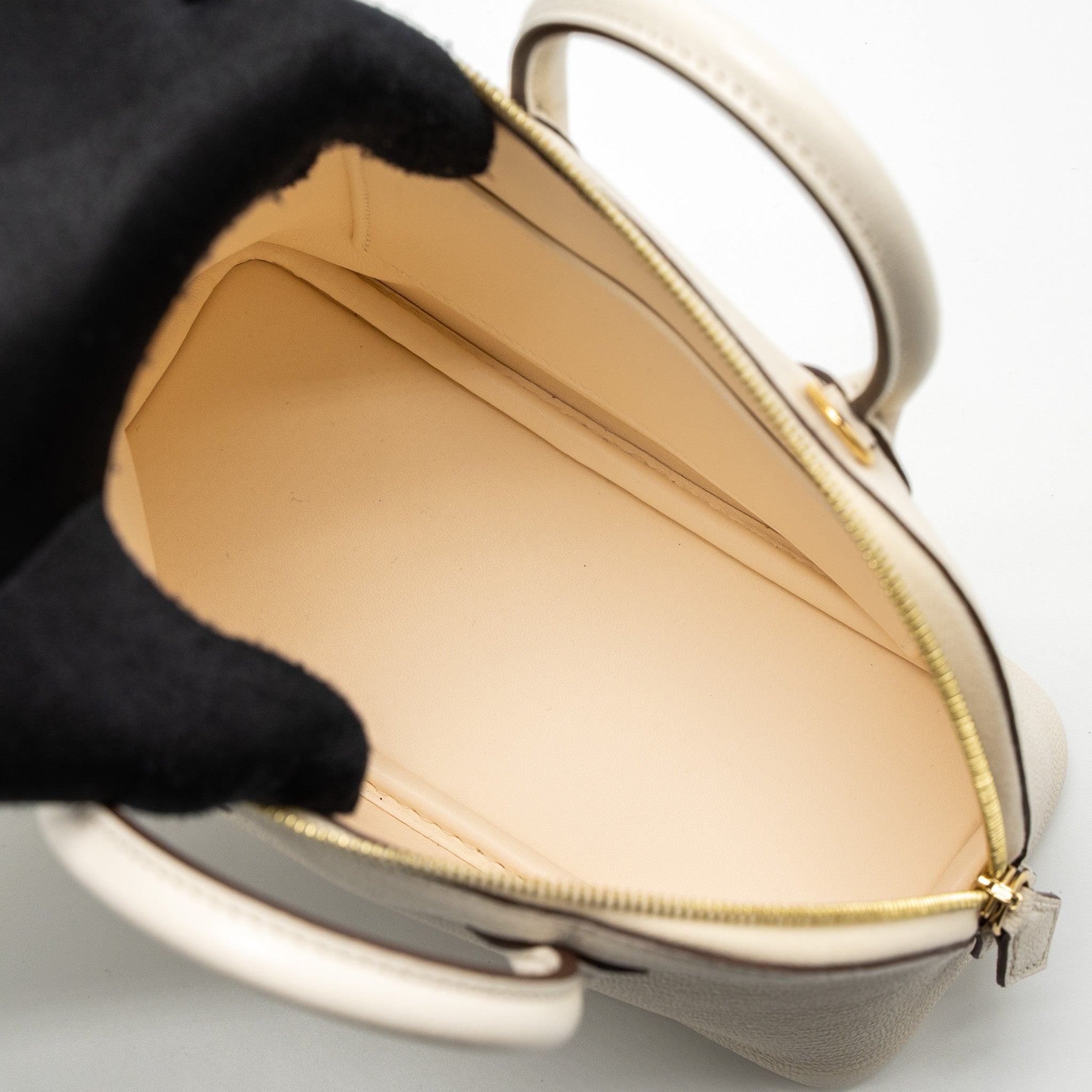 HERMES MINI BOLIDE CHÈVRE MYSORE NATA GHW