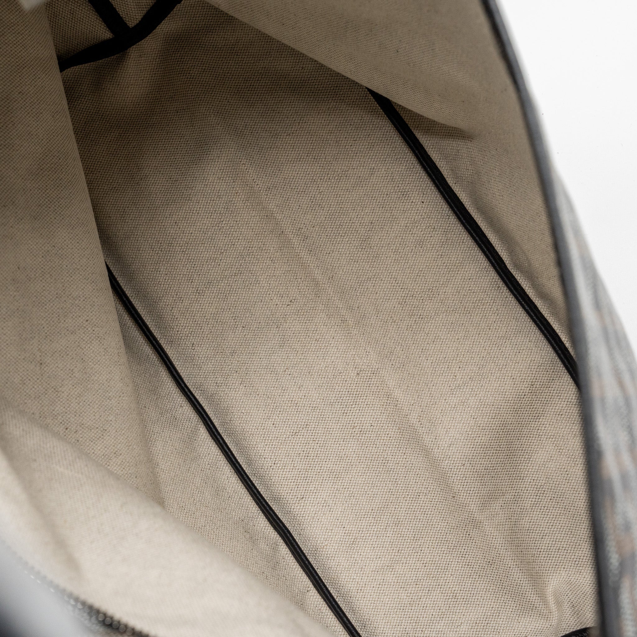 GOYARD BOHEME HOBO BAG GOYARDLINE CANVAS / CALFSKIN BLACK SHW