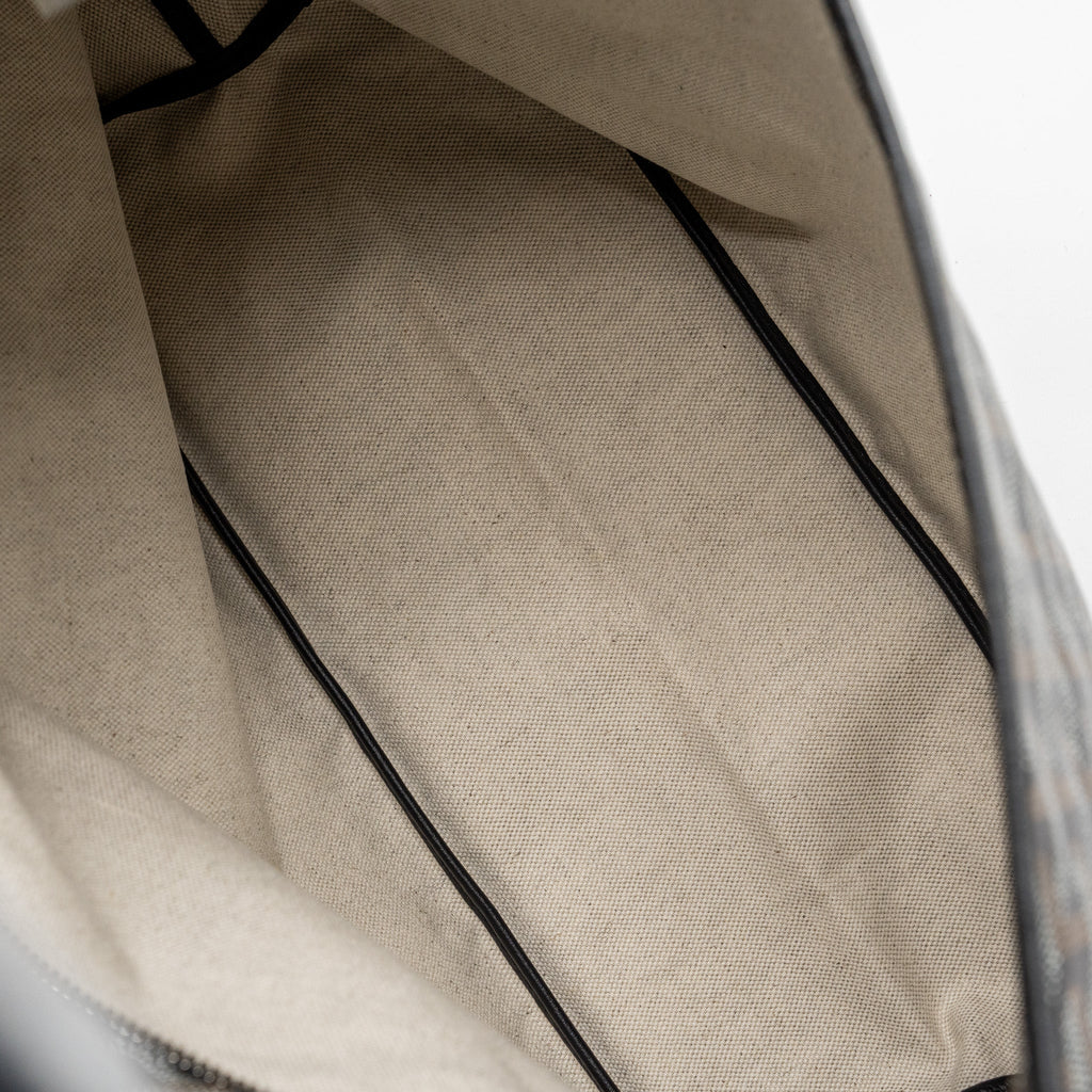 GOYARD BOHEME HOBO BAG GOYARDLINE CANVAS / CALFSKIN BLACK SHW