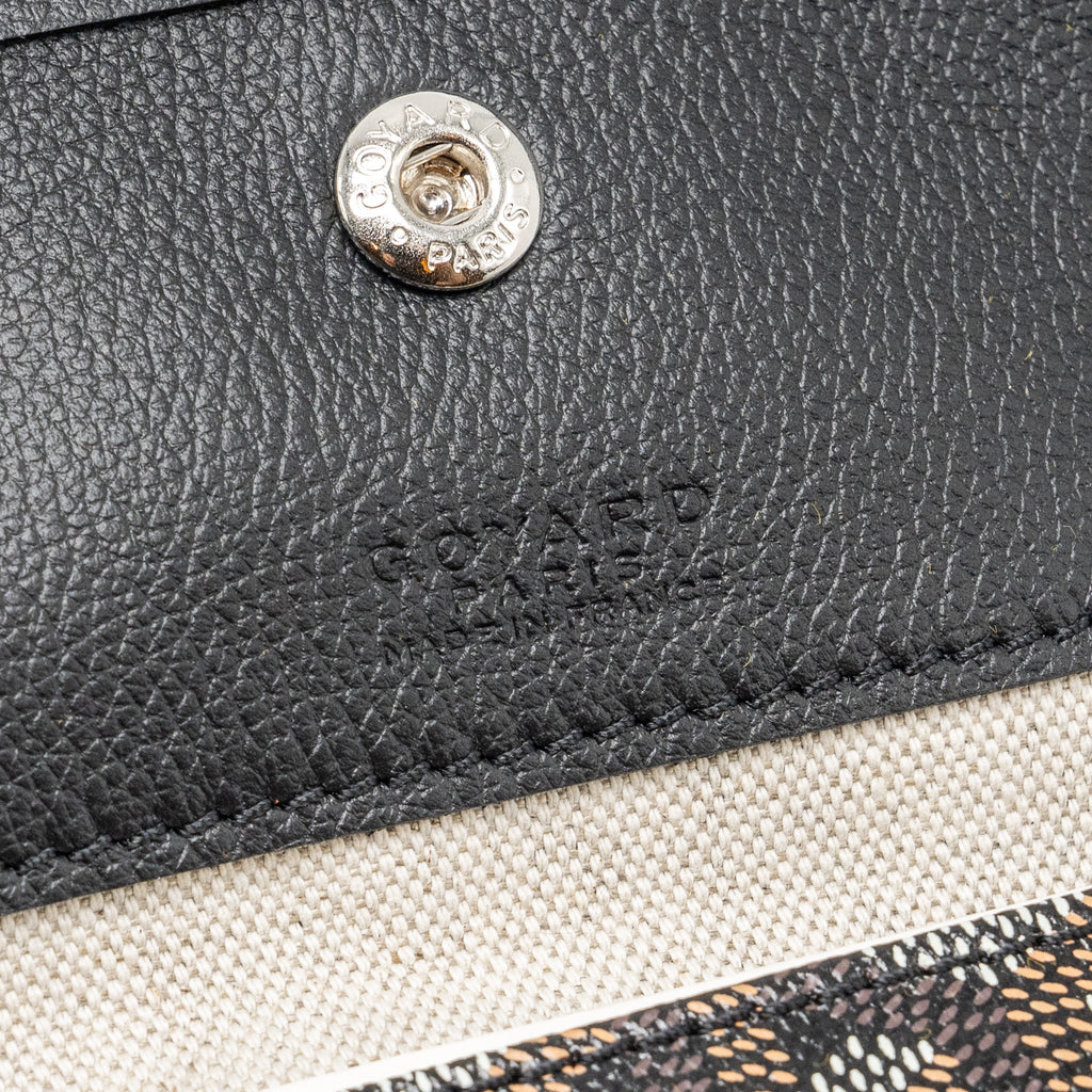 GOYARD BOHEME HOBO BAG GOYARDLINE CANVAS / CALFSKIN BLACK SHW