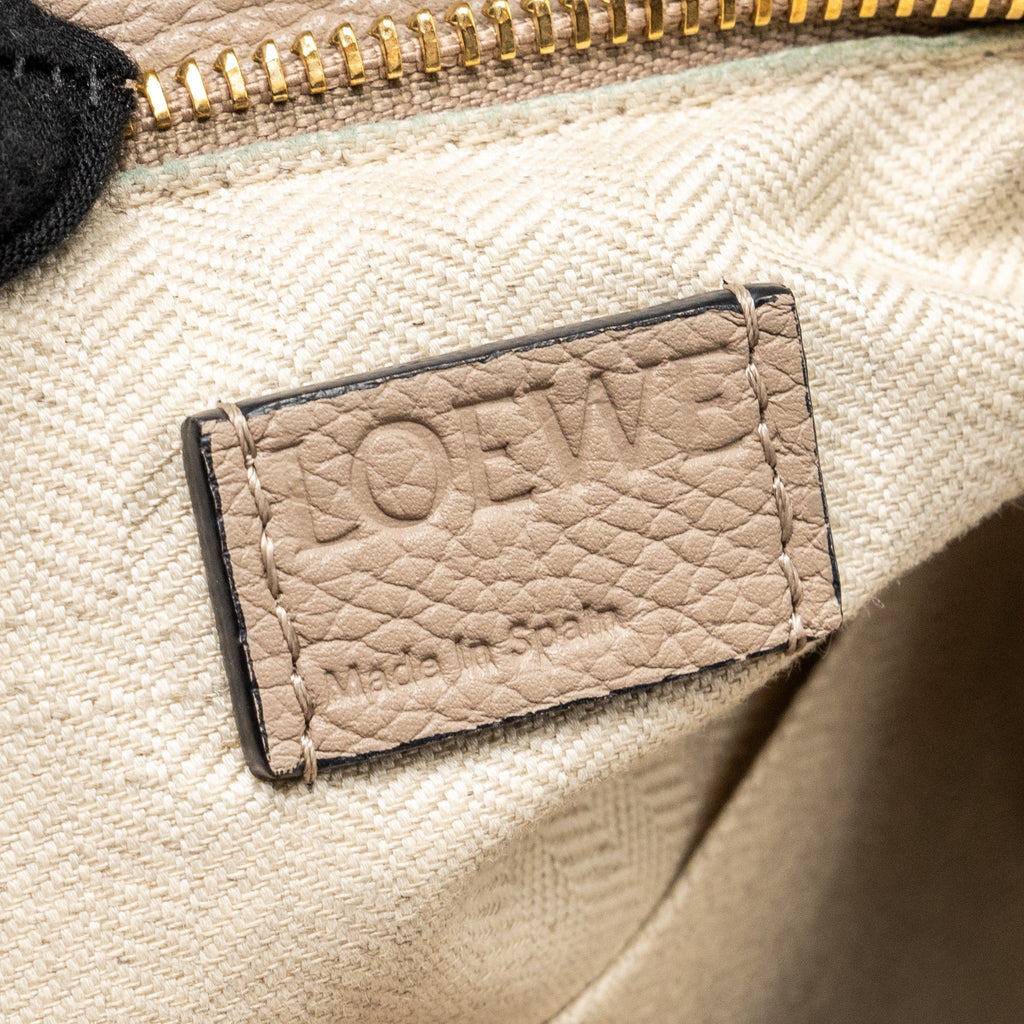 LOEWE SMALL PUZZLE BAG CALFSKIN SAND GHW