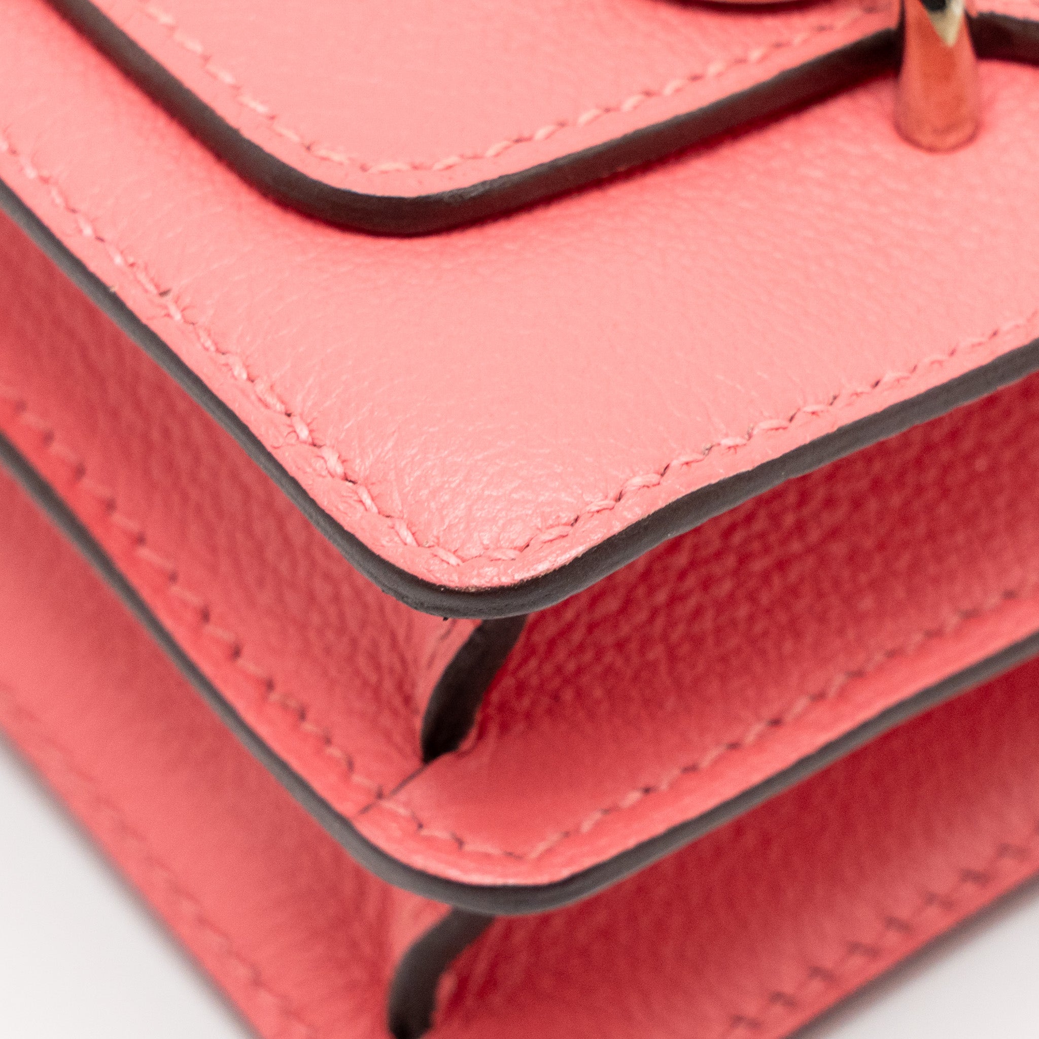 HERMES MINI ROULIS EVERCOLOR ROSE AZALEE SHW