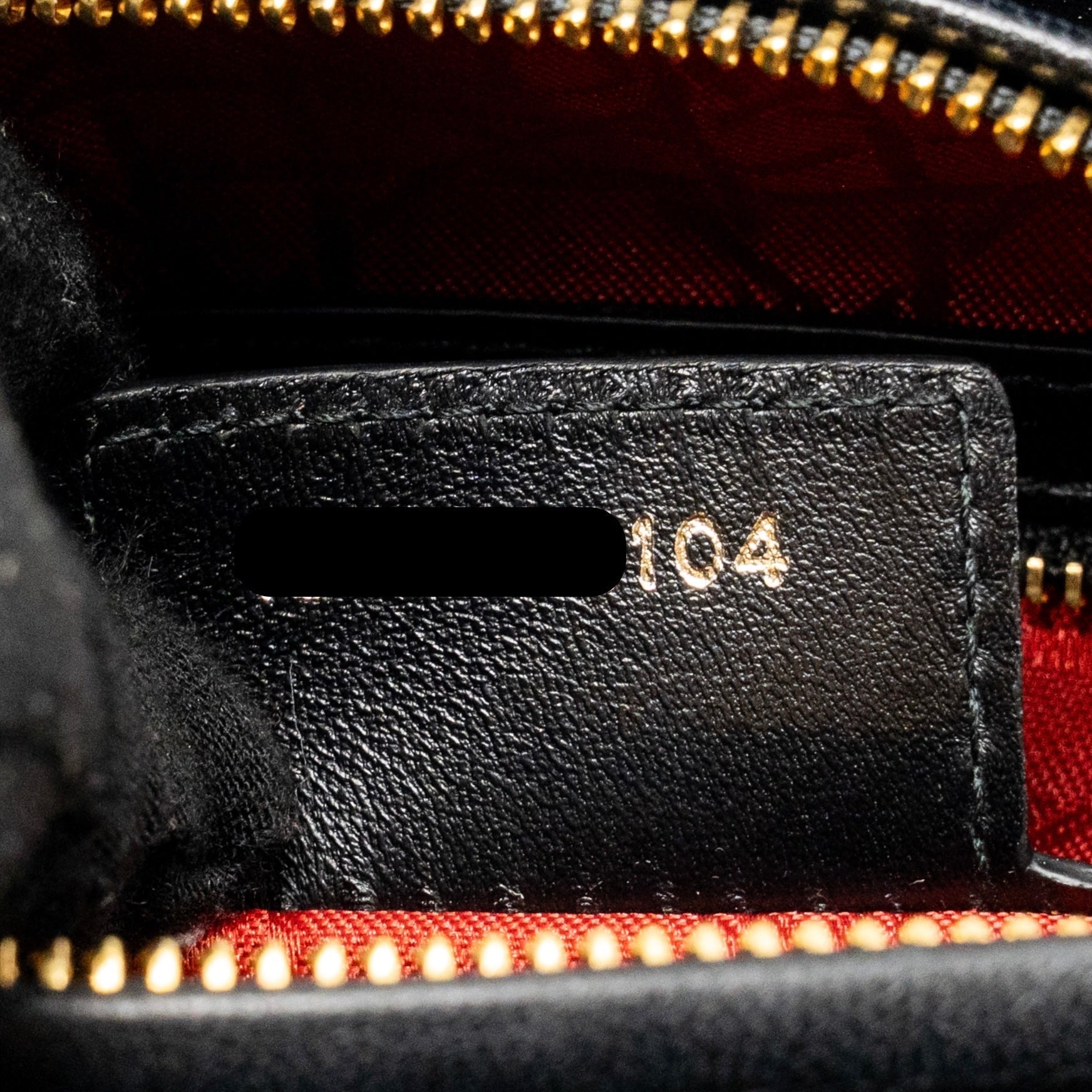 DIOR MEDIUM LADY DIOR LAMBSKIN BLACK GHW