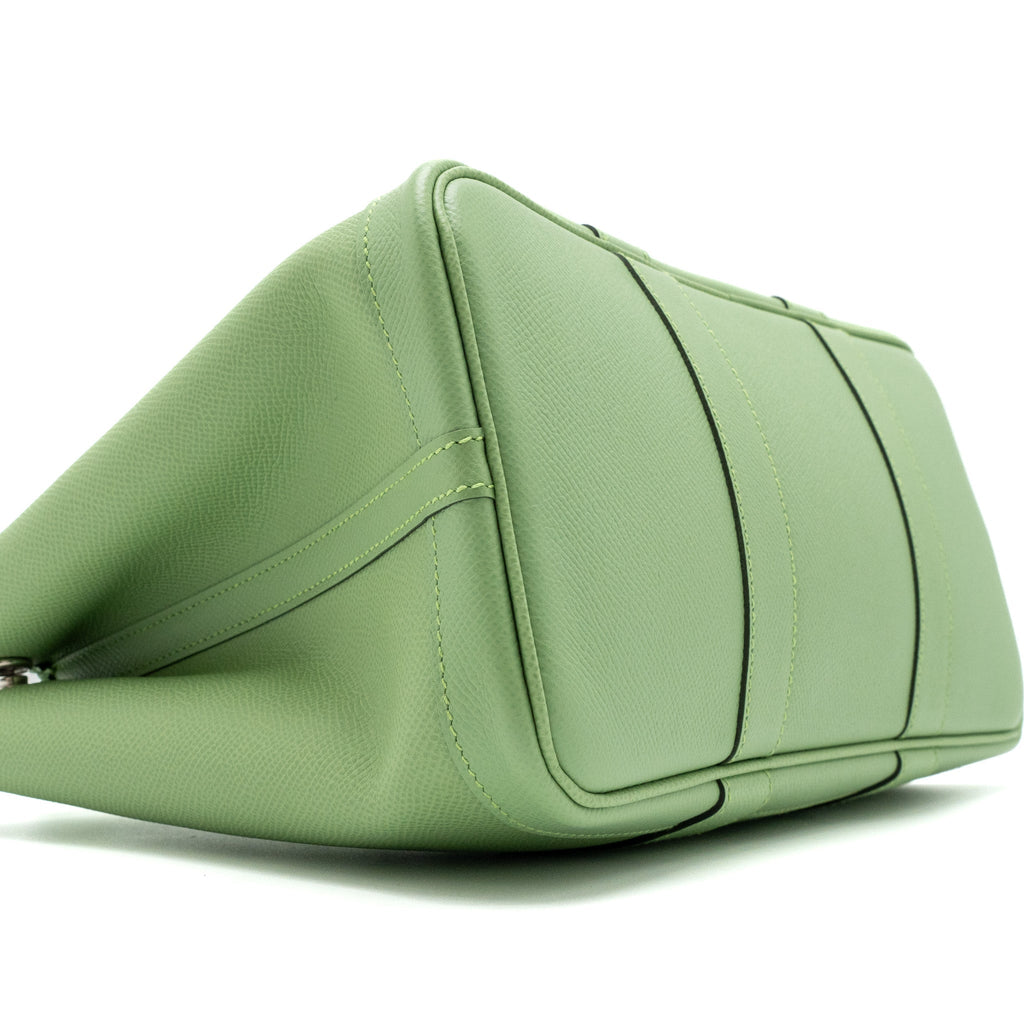 HERMES GARDEN PARTY 30 EPSOM VERT CRIQUET SHW