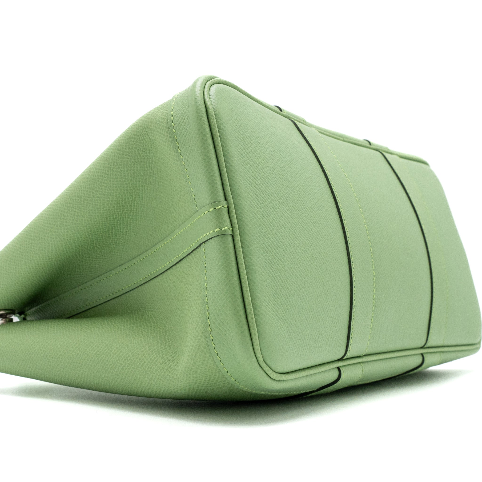 HERMES GARDEN PARTY 30 EPSOM VERT CRIQUET SHW