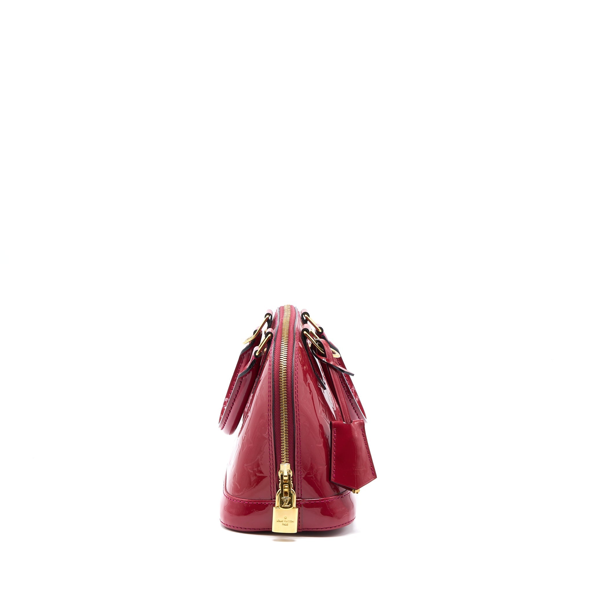 LOUIS VUITTON ALMA BB VERNIS ROSE INDIAN GHW
