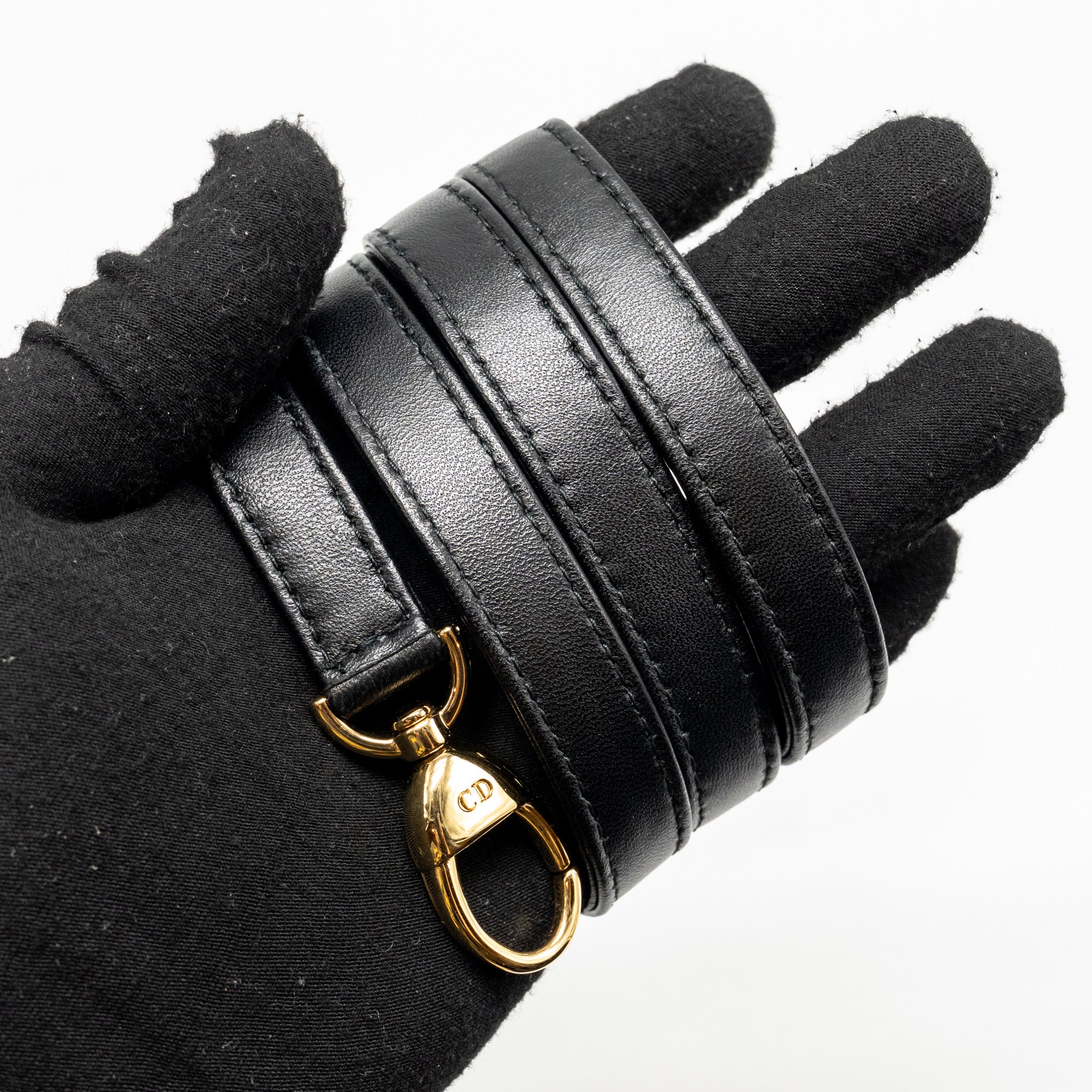 DIOR MEDIUM LADY DIOR LAMBSKIN BLACK GHW
