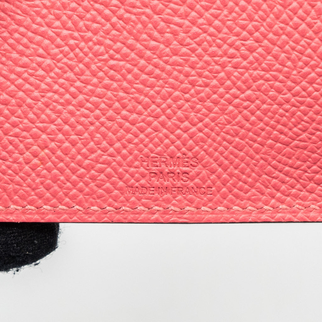 HERMES TARMAC PASSPORT HOLDER EPSOM ROSE AZALEE