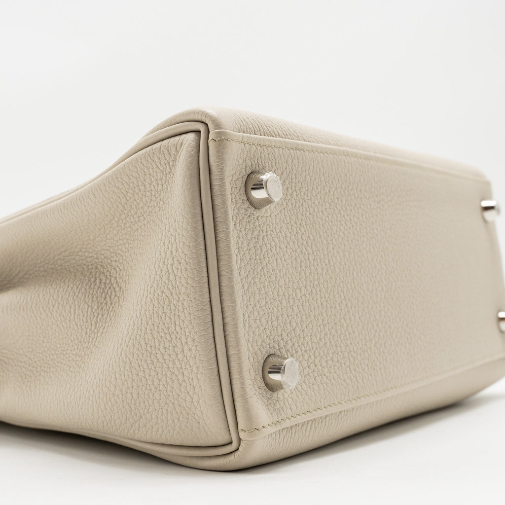 HERMES KELLY 25 STRAP TOGO BETON/GRIS ASPHALTE SHW