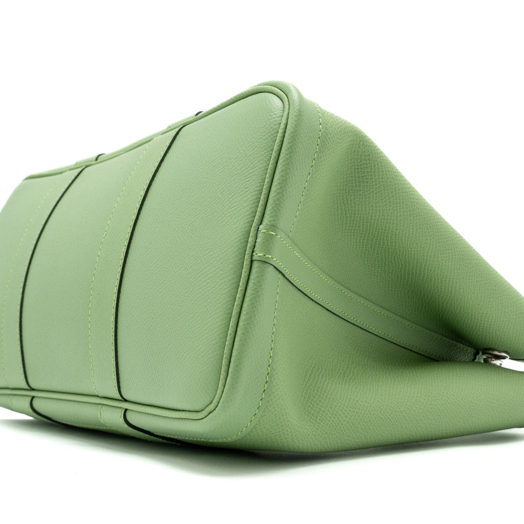 HERMES GARDEN PARTY 30 EPSOM VERT CRIQUET SHW