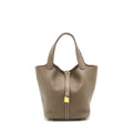 HERMES PICOTIN 22 LOCK BAG ETOUPE GHW