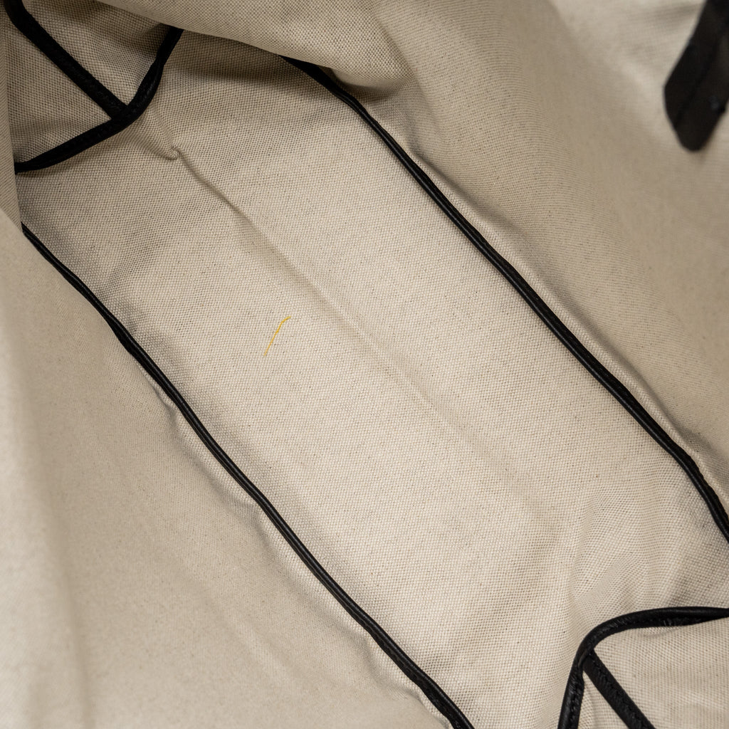 GOYARD SAINT LOUIS PM TOTE BAG GOYARDLINE CANVAS / LEATHER BLACK SHW