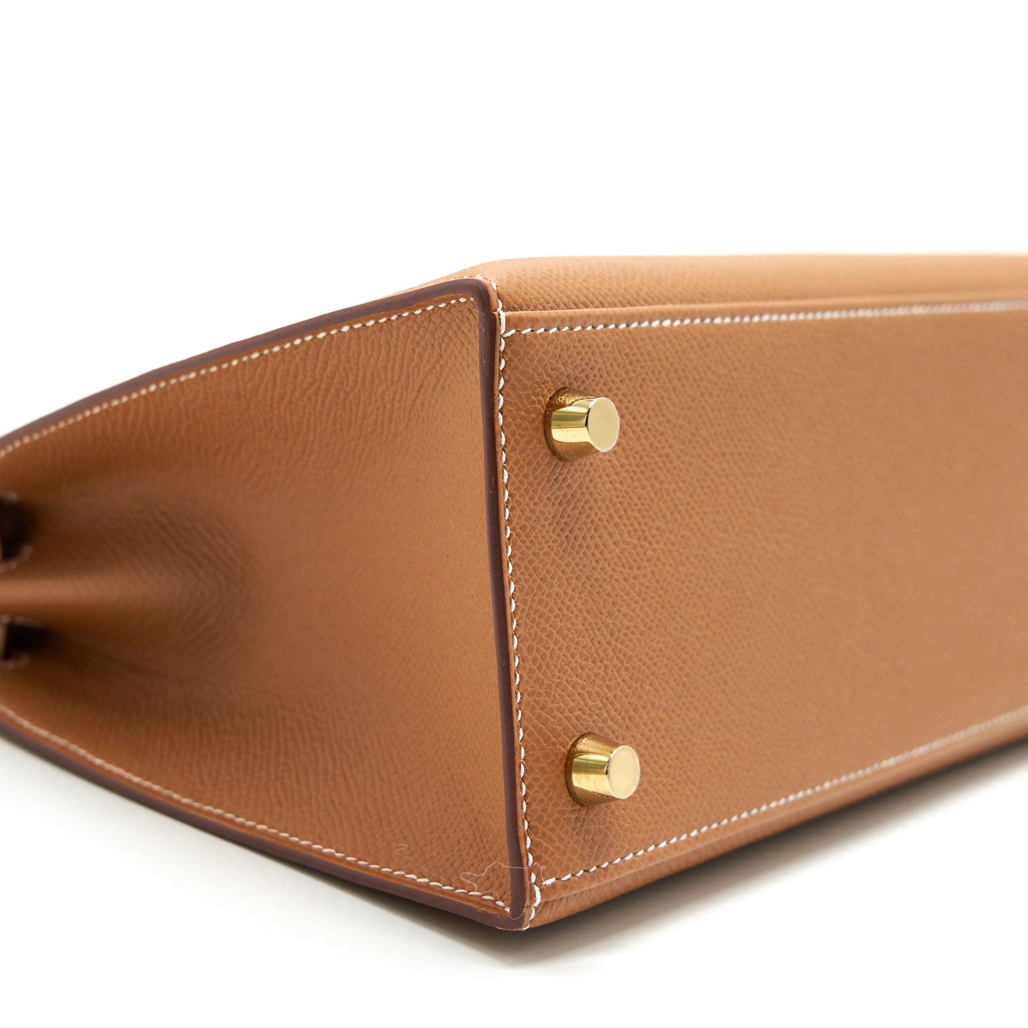 HERMES KELLY 25 SELLIER 37 GOLD WITH GHW