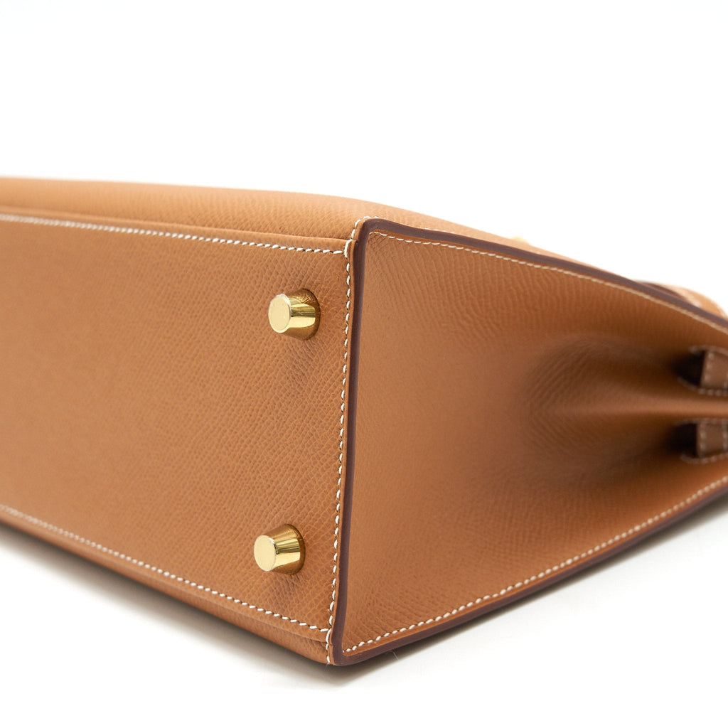 HERMES KELLY 25 SELLIER GOLD WITH GHW