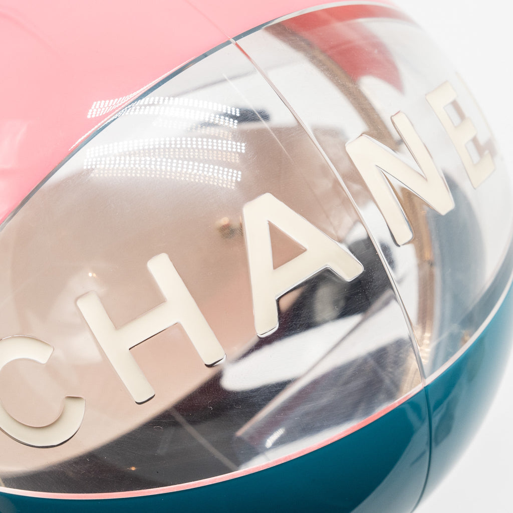 CHANEL 19S BEACH BALL EVENING BAG PLEXIGLASS MULTICOLOUR LGHW