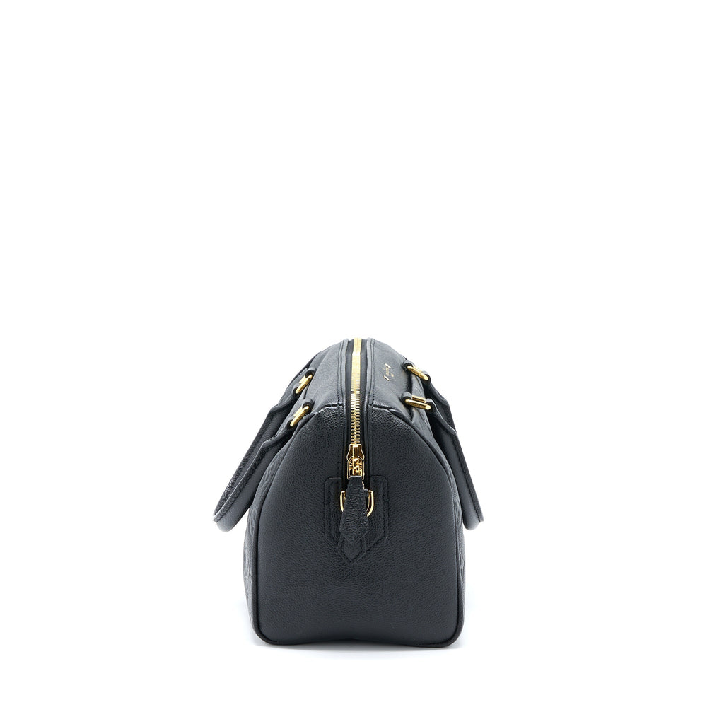 LOUIS VUITTON SPEEDY 25 BANDOULIERE MONOGRAM EMPREINTE BLACK GHW