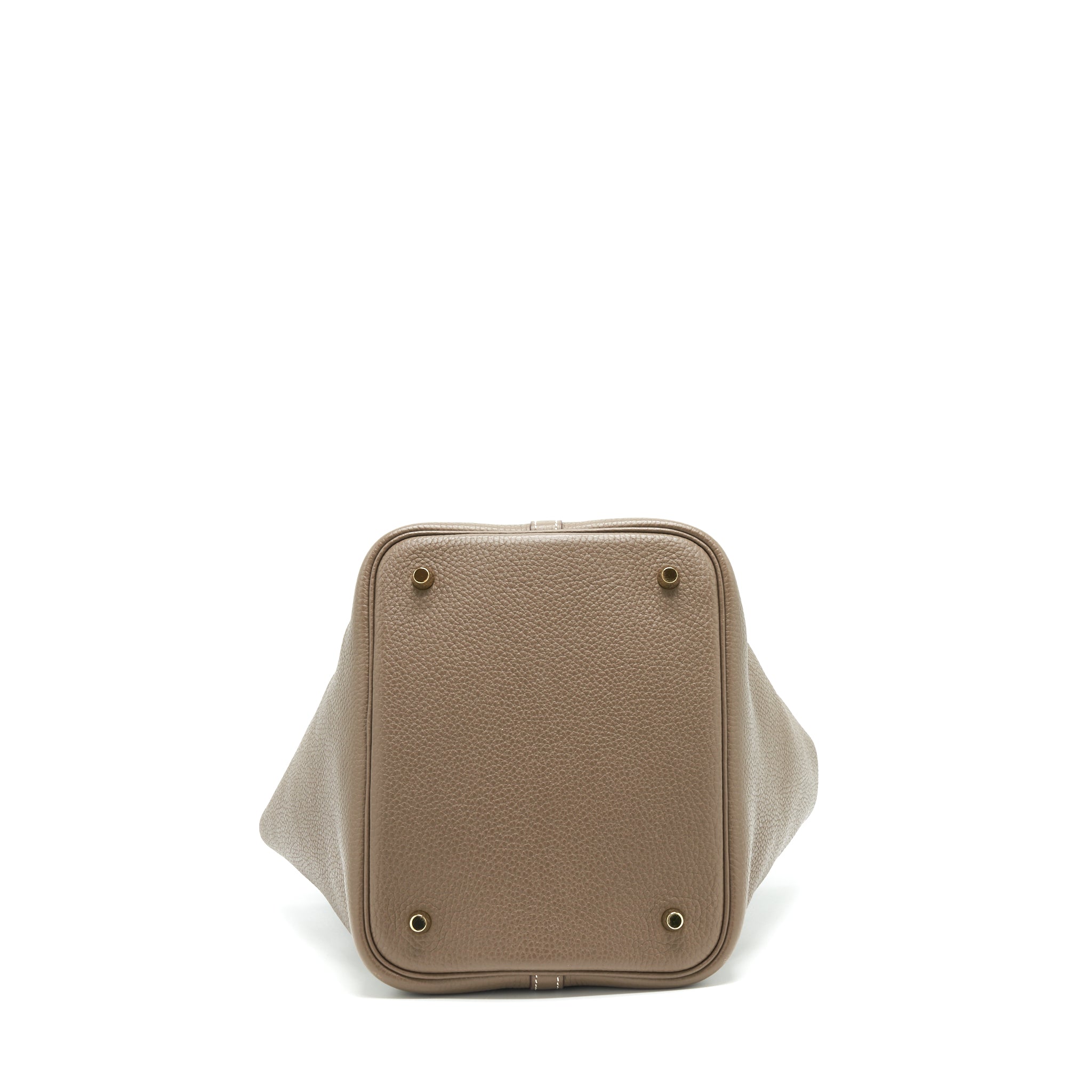 HERMES PICOTIN 22 LOCK BAG ETOUPE GHW