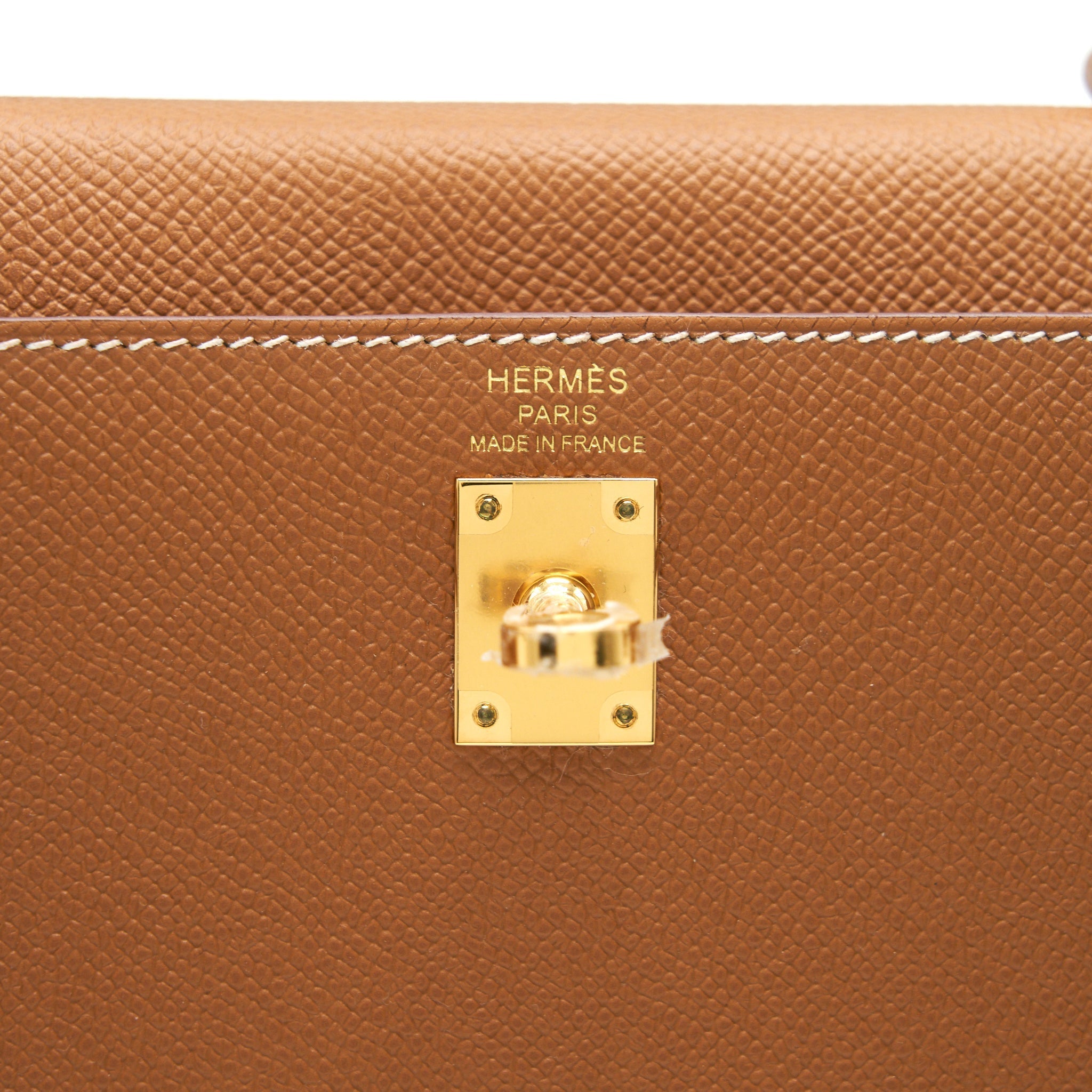 HERMES KELLY 25 SELLIER 37 GOLD WITH GHW