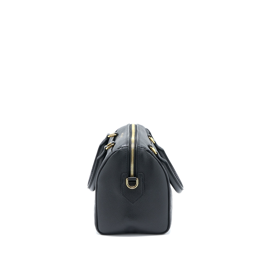 LOUIS VUITTON SPEEDY 25 BANDOULIERE MONOGRAM EMPREINTE BLACK GHW