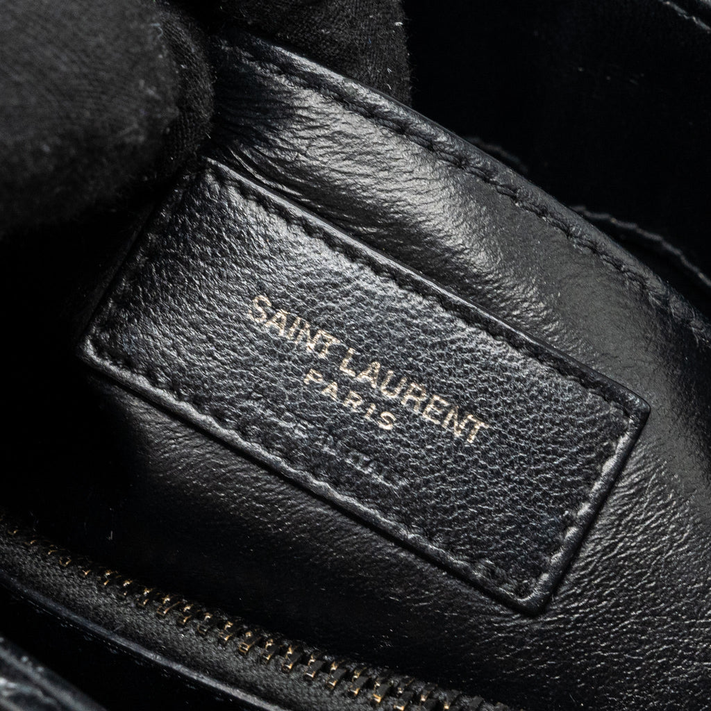 SAINT LAURENT/YSL SMALL LOULOU BAG CALFSKIN SO BLACK