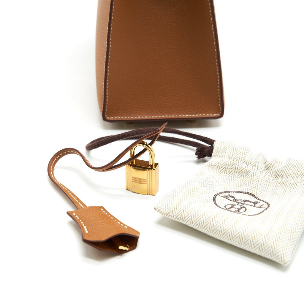 HERMES KELLY 25 SELLIER GOLD WITH GHW