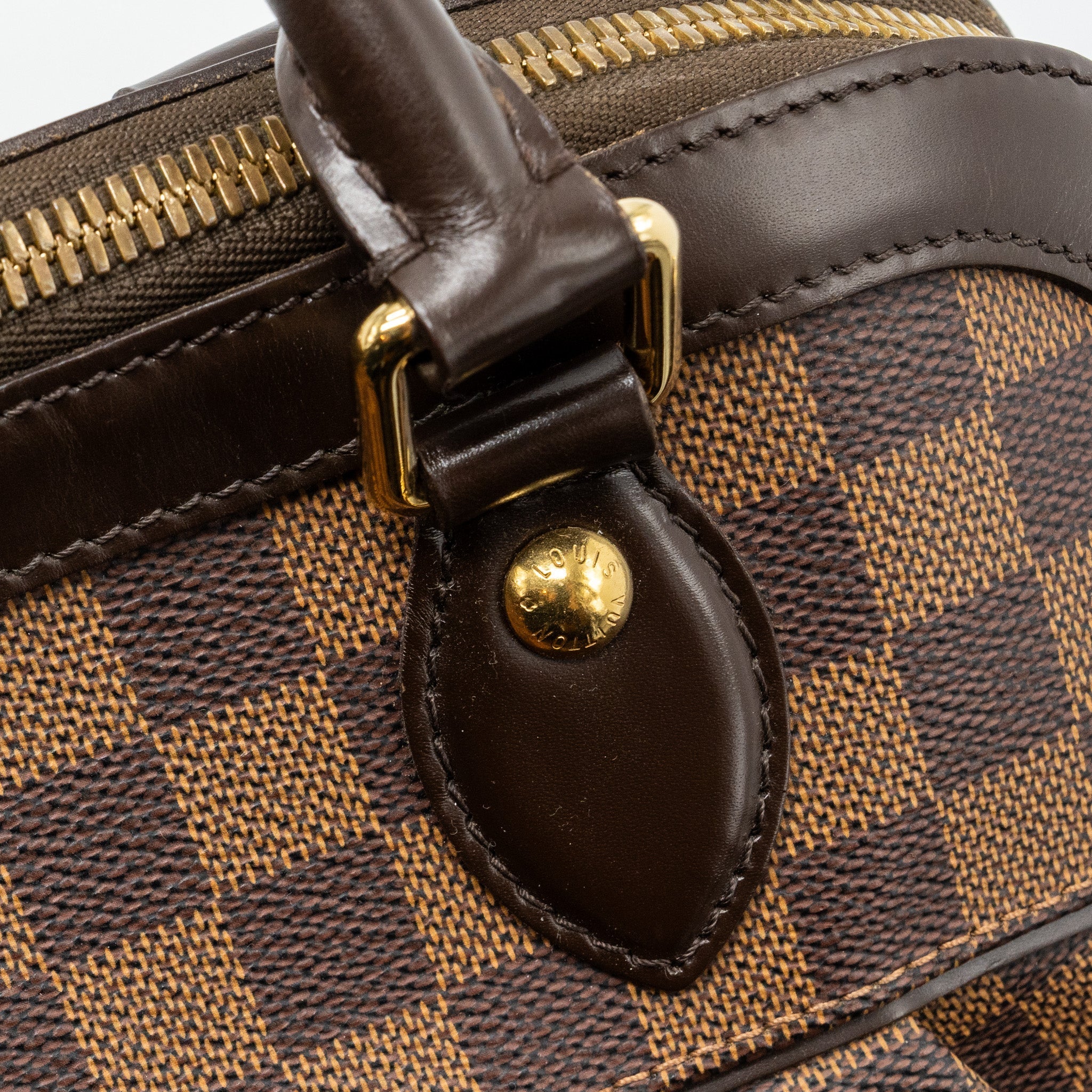 LOUIS VUITTON TREVI GM HANDBAG DAMIER EBENE GHW