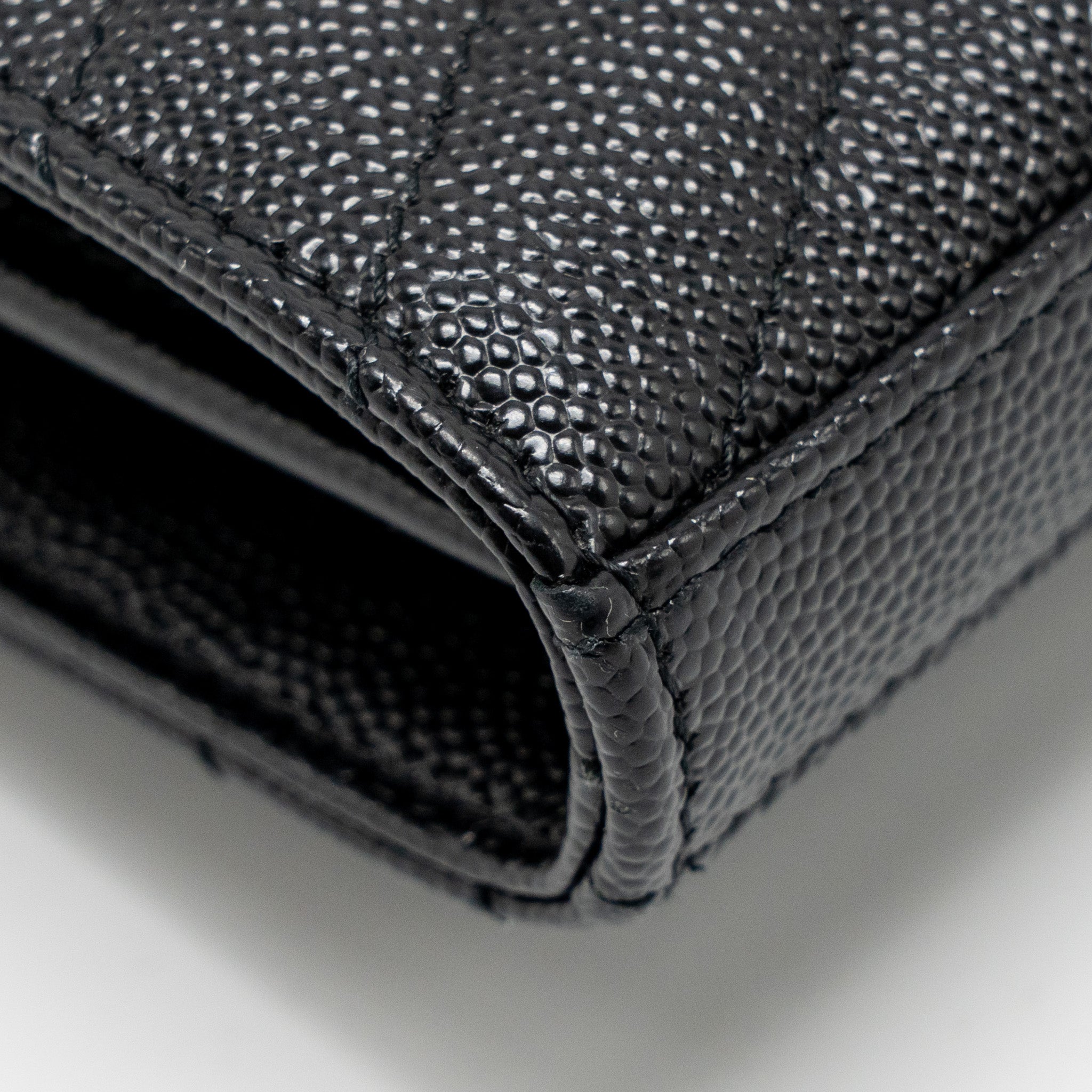 SAINT LAURENT/YSL ENVELOPE CHAIN WALLET CALFSKIN BLACK SHW