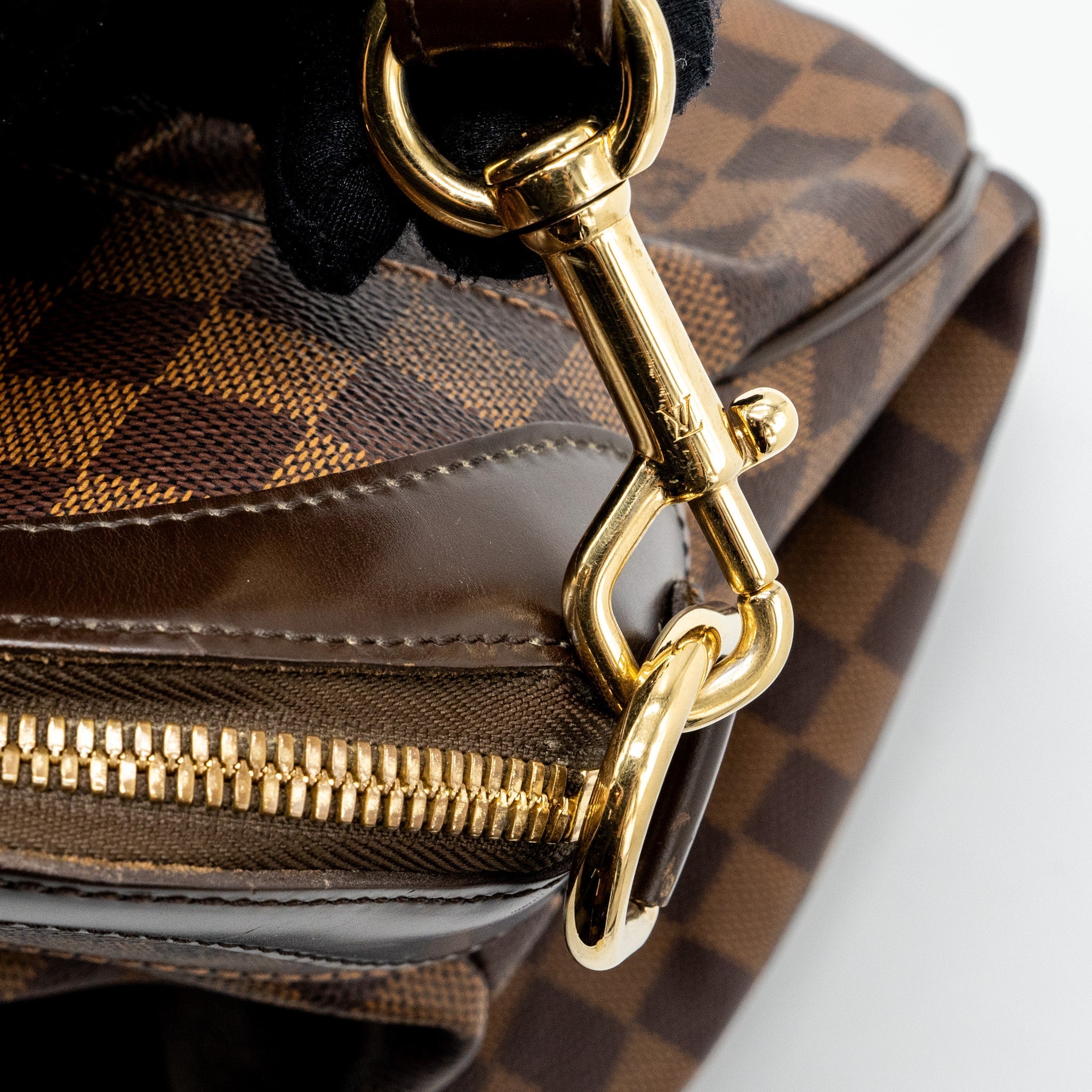 LOUIS VUITTON TREVI GM HANDBAG DAMIER EBENE GHW