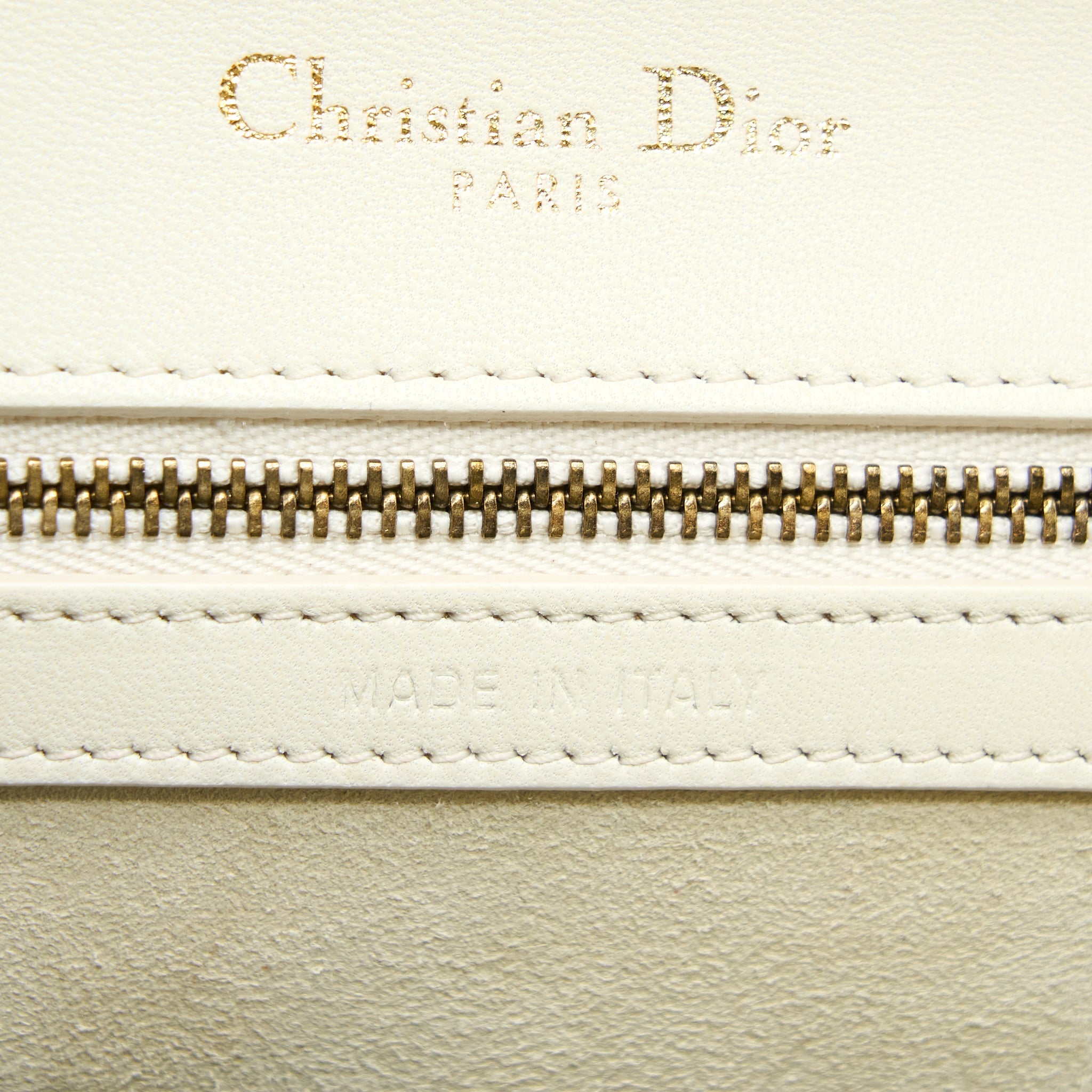 DIOR SMALL DIORAMA ROCKSTUD CROSSBODY BAG LAMBSKIN WHITE GHW