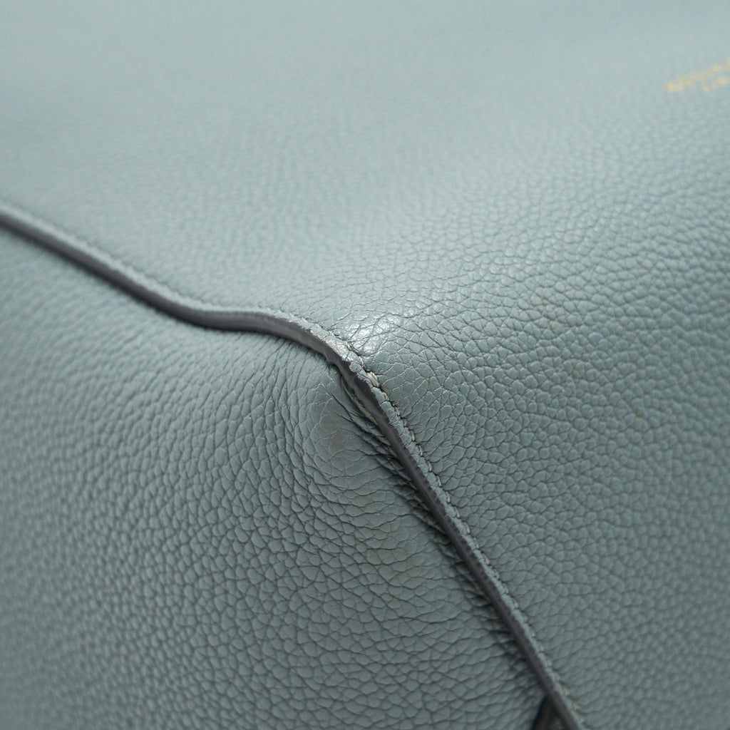 CELINE SMALL SANGLE BUCKET BAG IN GREY