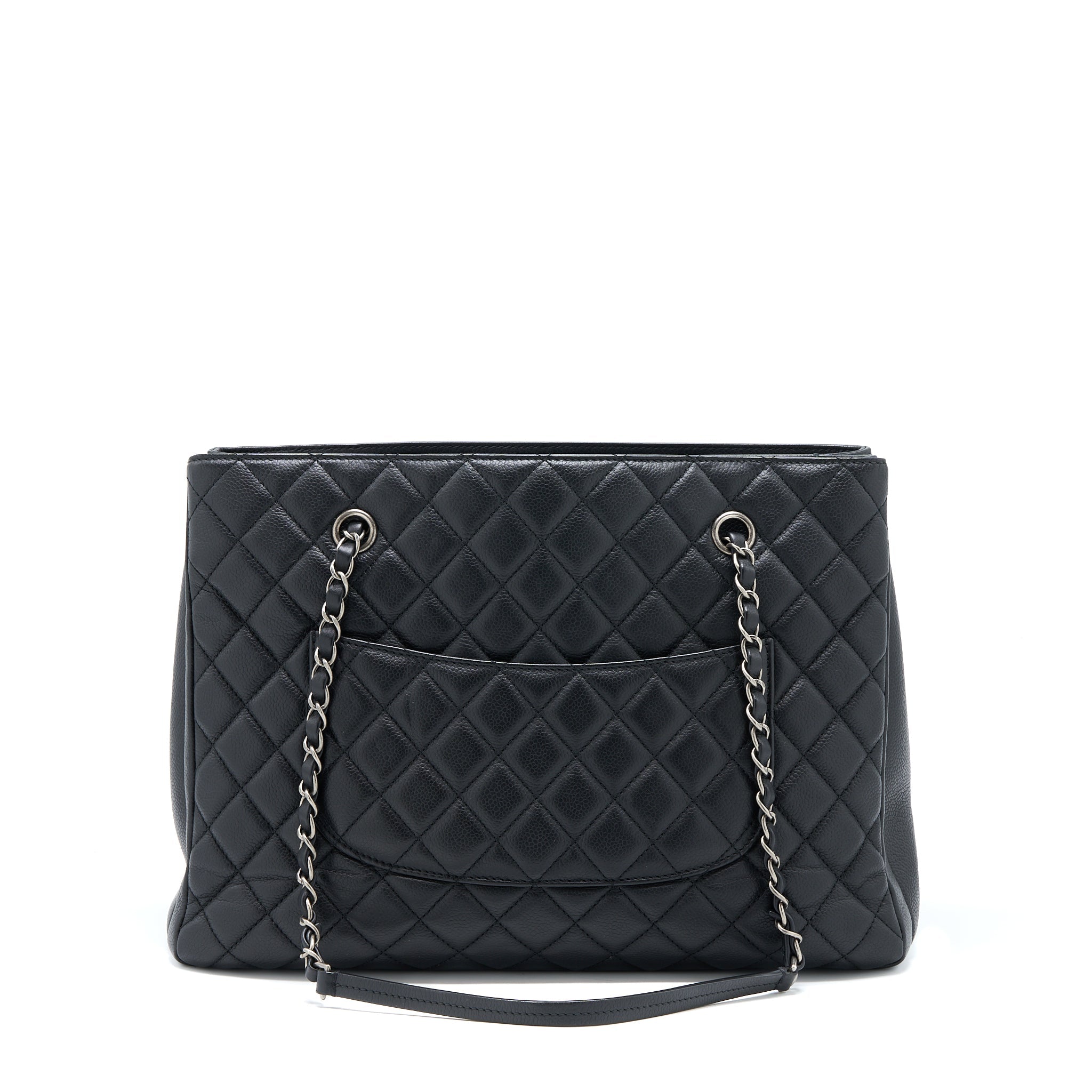 CHANEL URBAN COMPANION TOTE BAG CAVIAR BLACK RUTHENIUM HARDWARE