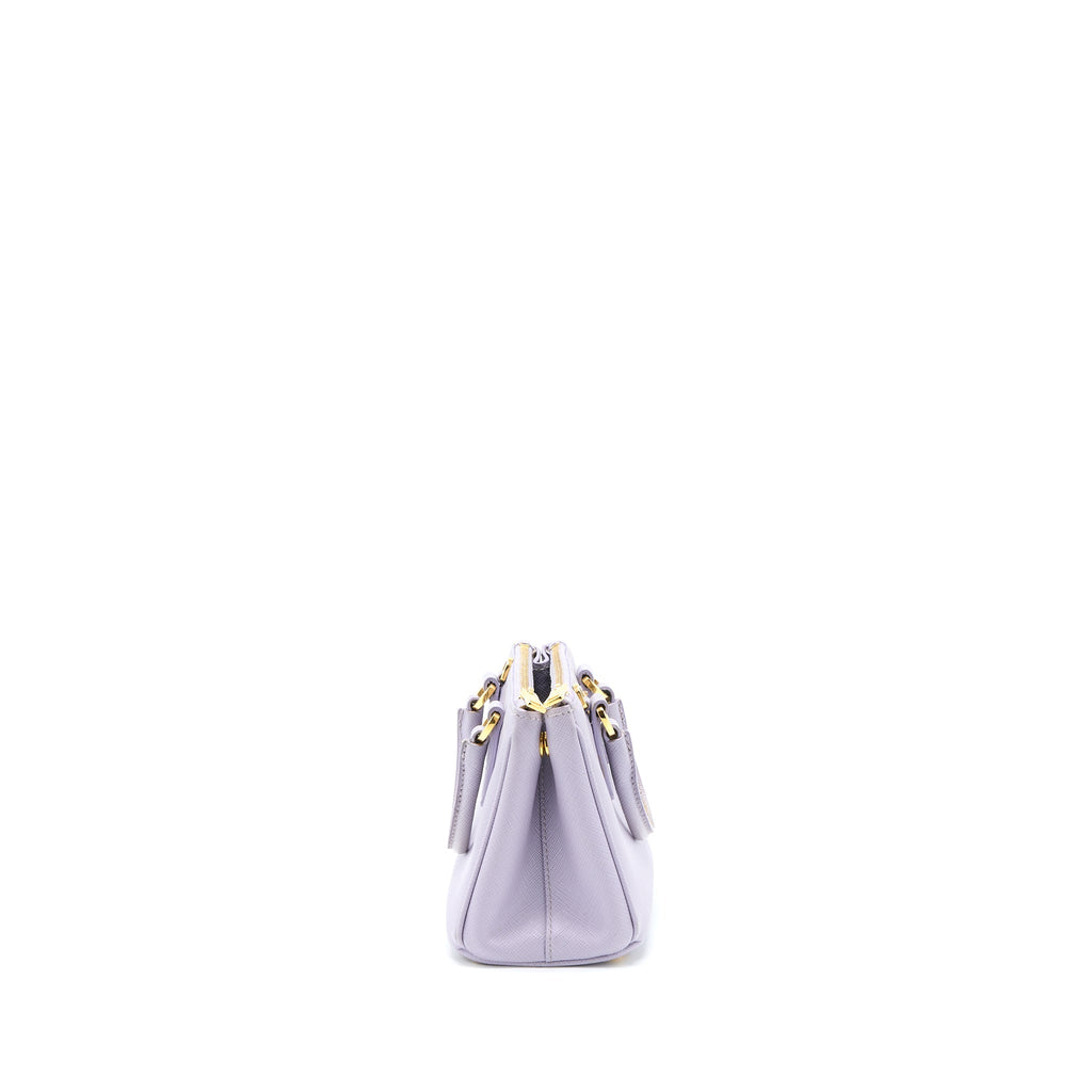 PRADA GALLERIA SAFFIANO MINI BAG LEATHER LIGHT PURPLE GHW