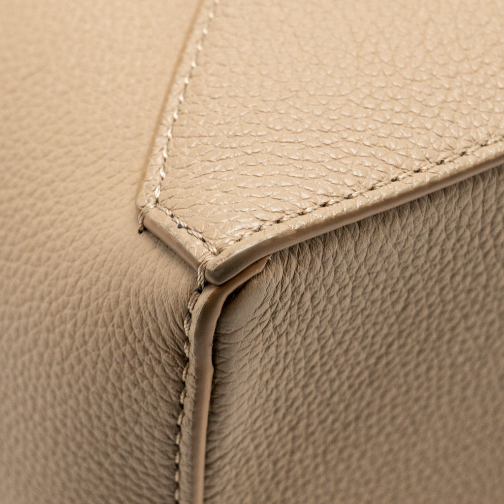 LOEWE SMALL PUZZLE BAG GRAINED CALFSKIN SAND GHW