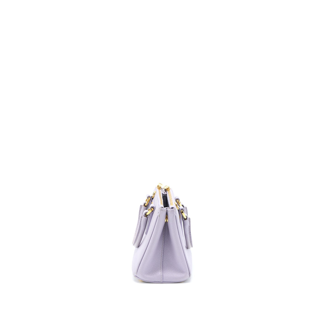 PRADA GALLERIA SAFFIANO MINI BAG LEATHER LIGHT PURPLE GHW