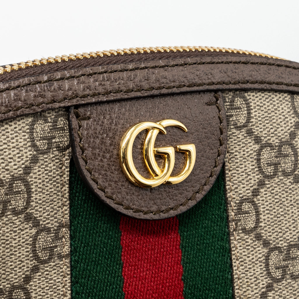 GUCCI OPHIDIA SHOULDER BAG GG SUPREME CANVAS GHW
