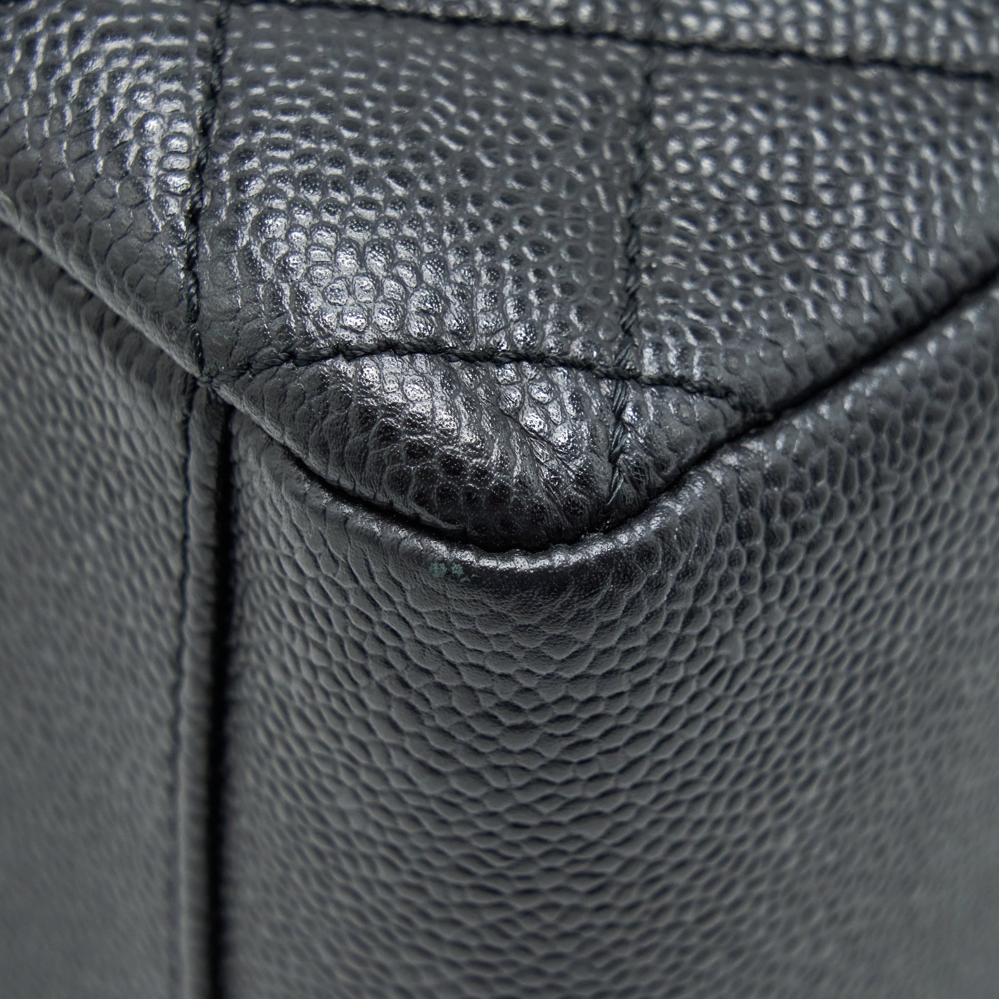 CHANEL GRAND SHOPPING TOTE GST CAVIAR BLACK SHW