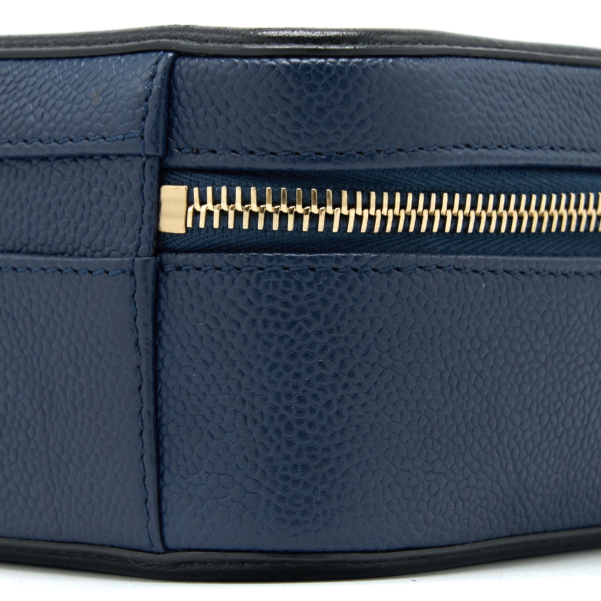 CHANEL MEDIUM FILIGREE VANITY CAMERA BAG CAVIAR BLUE/BLACK GHW