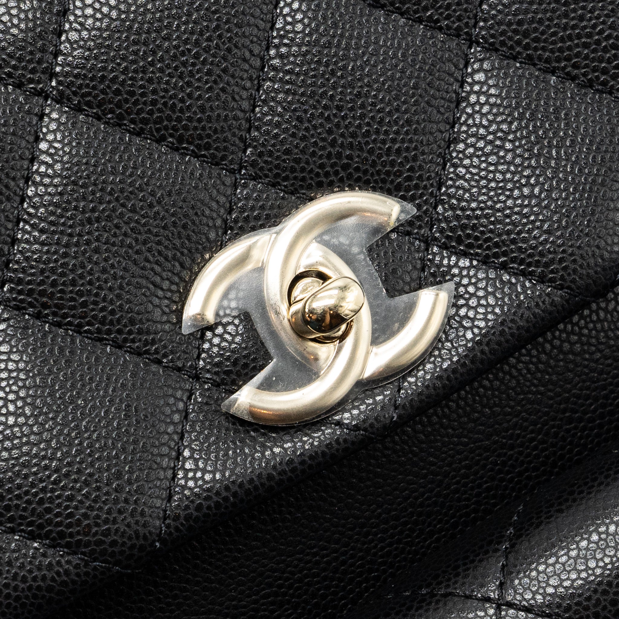 CHANEL 23K TRIPLE POCKET BACKPACK CAVIAR BLACK LGHW (MICROCHIP)