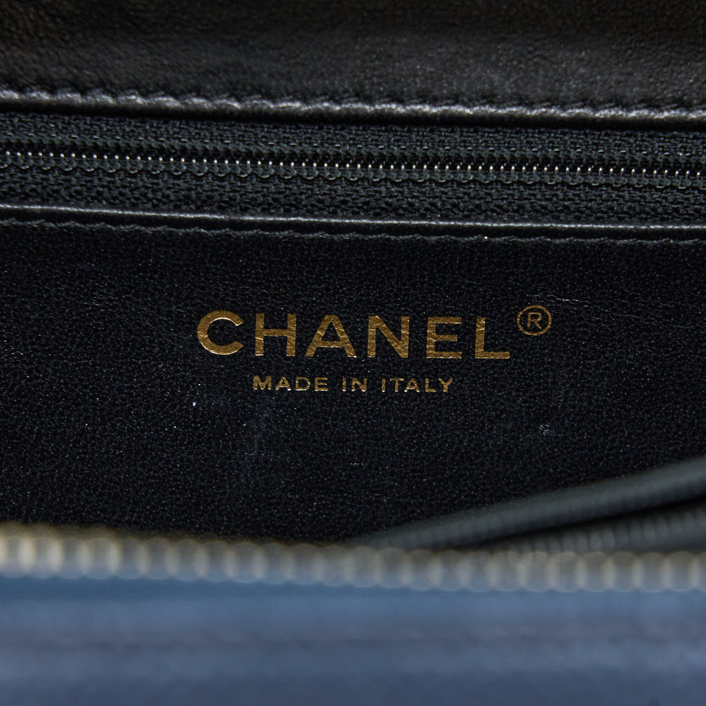 CHANEL MEDIUM FILIGREE VANITY CAMERA BAG CAVIAR BLUE/BLACK GHW