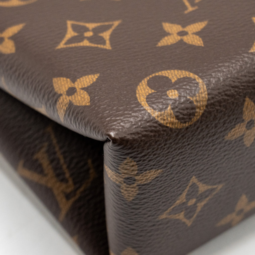 LOUIS VUITTON LOCK BB MONOGRAM CANVAS BROWN GHW