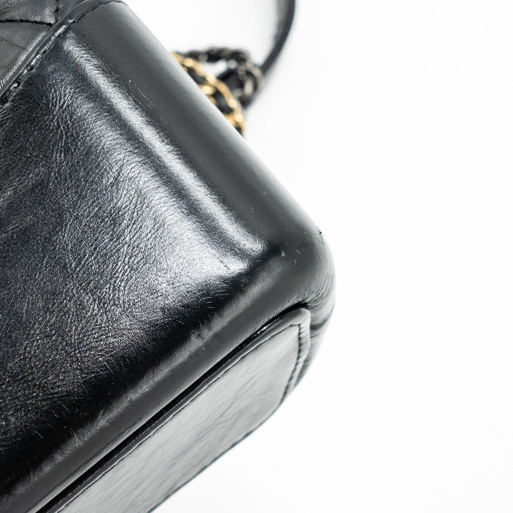 CHANEL MEDIUM GABRIELLE HOBO BAG AGED CALFSKIN BLACK MULTICOLOUR HARDWARE