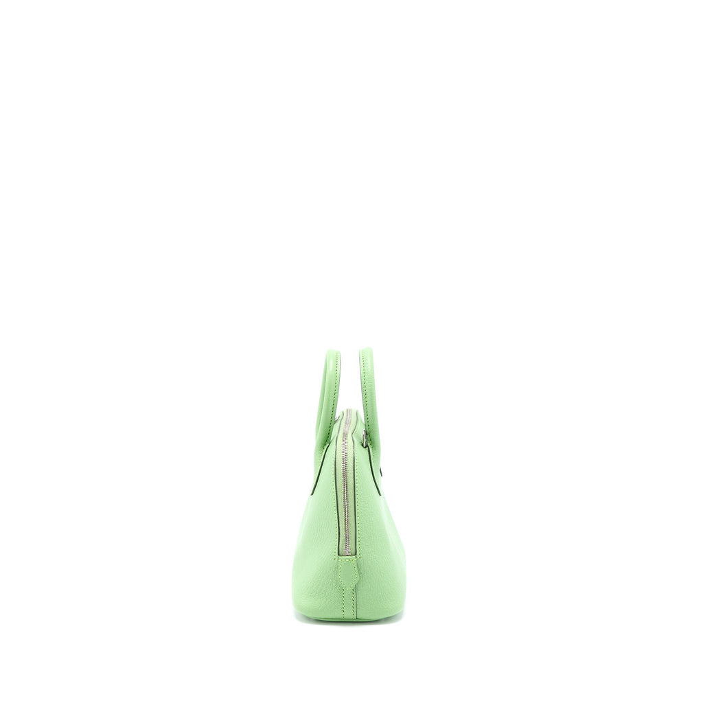 HERMES MINI BOLIDE CHEVRON MYSORE VERT CRIQUET SHW