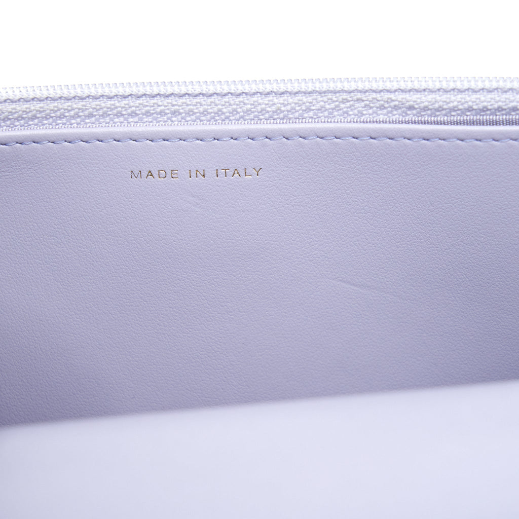 CHANEL 19 WALLET ON CHAIN LAMBSKIN LIGHT PURPLE GHW (MICROCHIP)