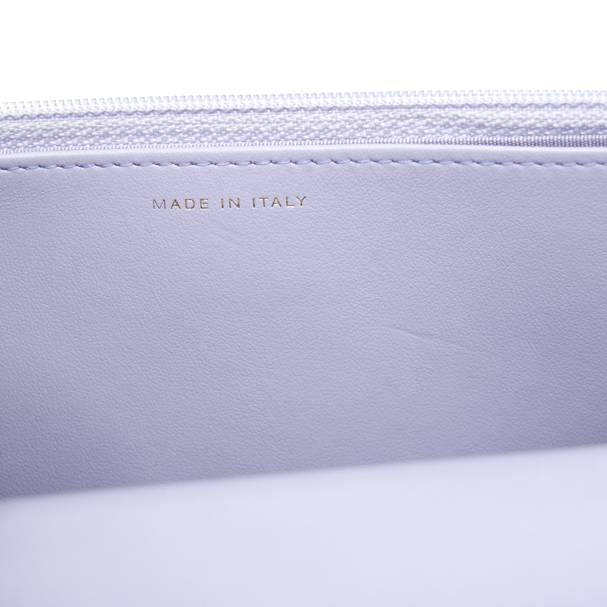 CHANEL 19 WALLET ON CHAIN LAMBSKIN LIGHT PURPLE GHW (MICROCHIP)