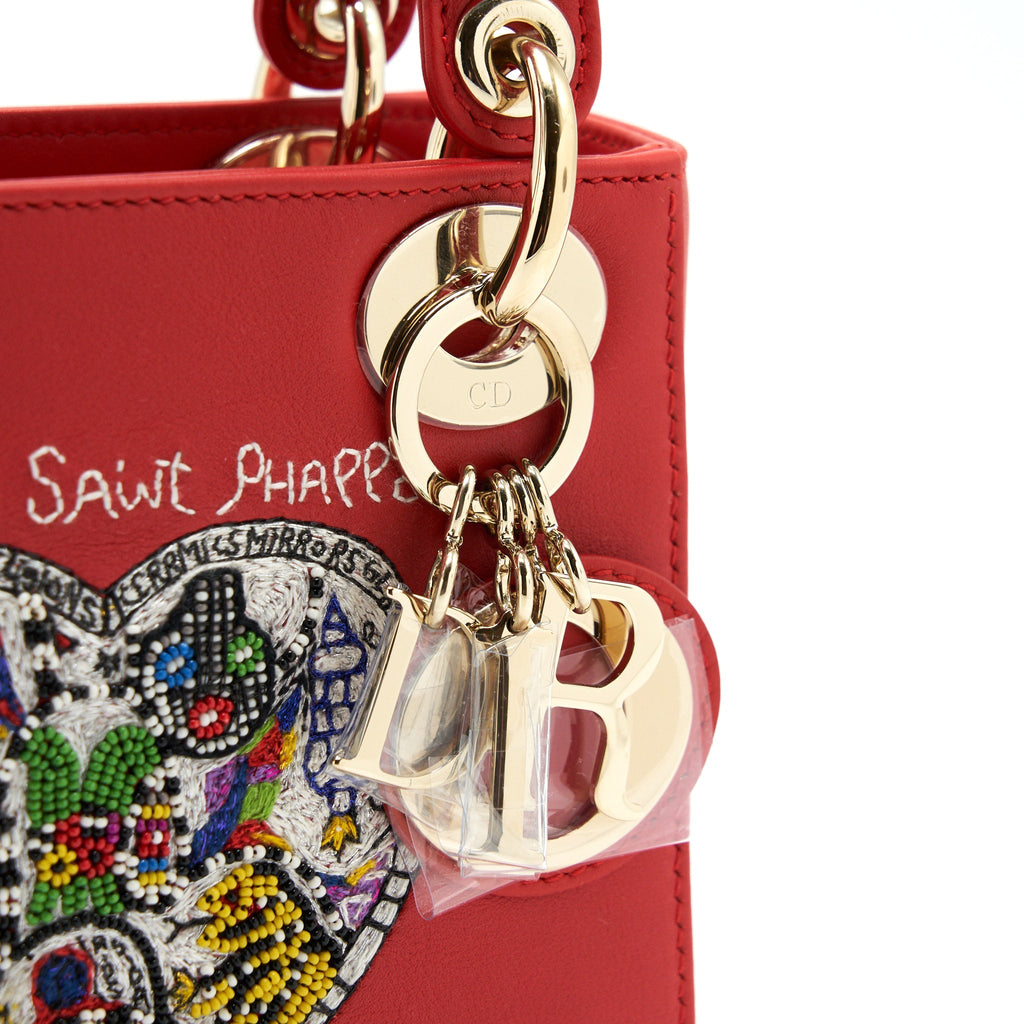 CHRISTIAN DIOR MINI LADY DIOR NIKI DE SAINT PHALLE SPECIAL EDITION LGHW