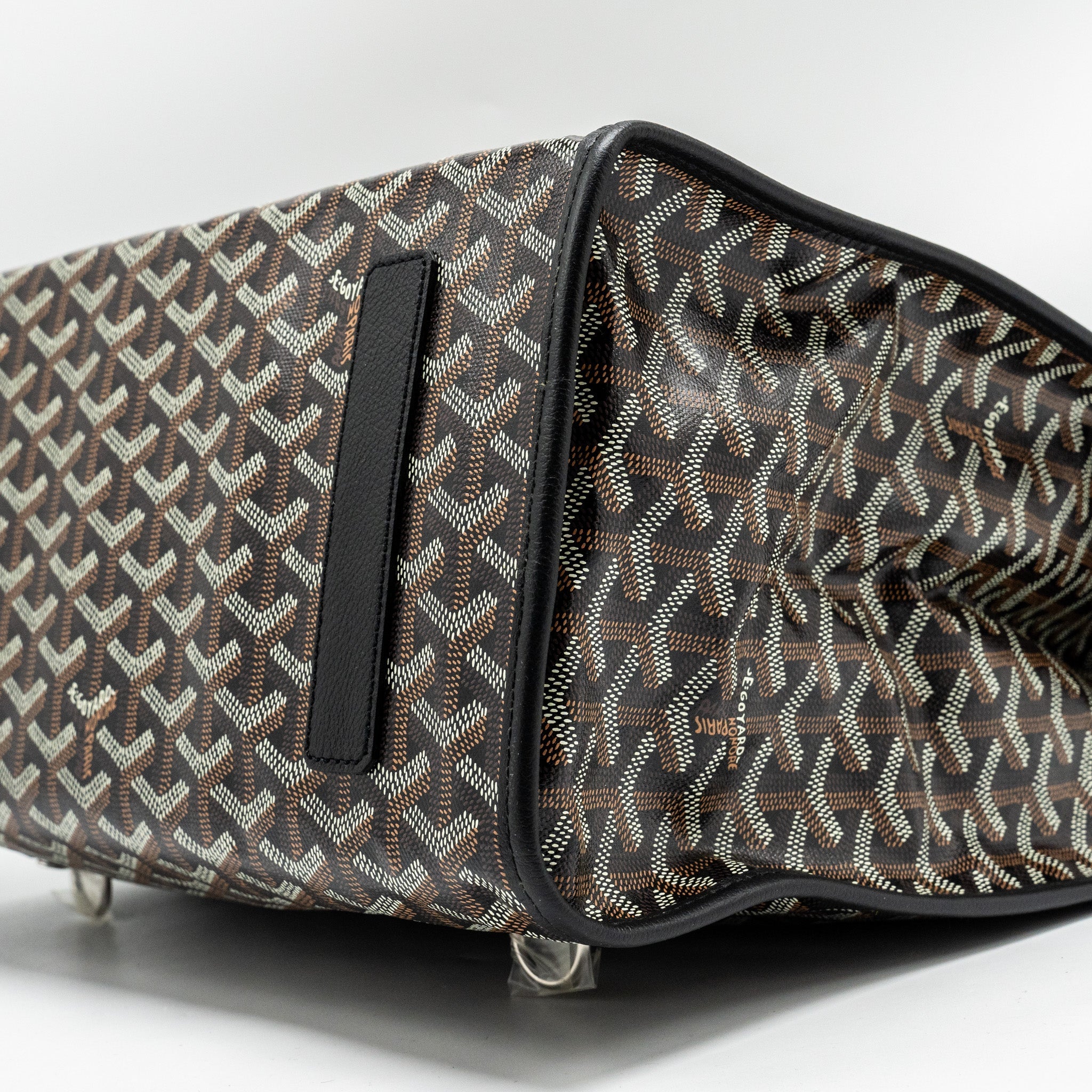 GOYARD SAINT LEGER BACKPACK GOYARDLINE CANVAS BLACK SHW