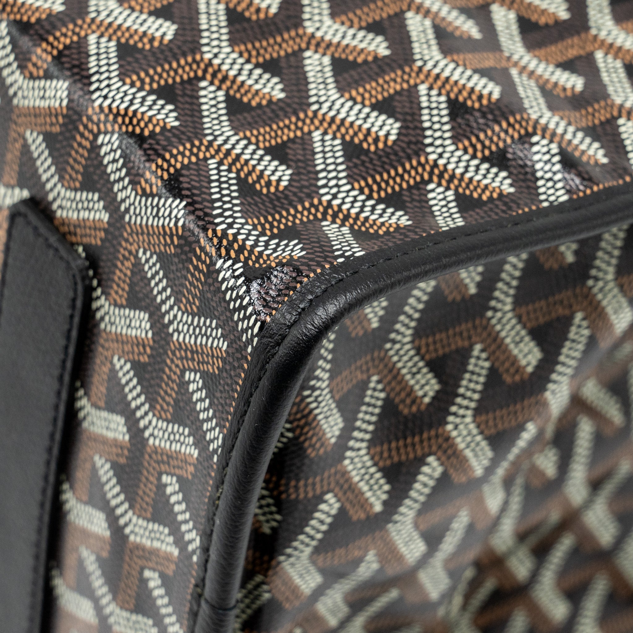 GOYARD SAINT LEGER BACKPACK GOYARDLINE CANVAS BLACK SHW